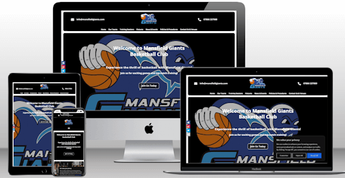Sean warde Web Design Mansfield Giants